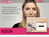 Desktop screenshot for mention-me.com