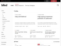 Desktop screenshot for teamblind.com