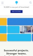 How 10000ft.com looks like on a mobile device such as an iPhone.