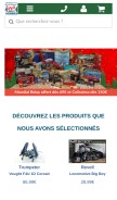 How 1001maquettes.fr looks like on a mobile device such as an iPhone.