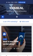 How 100mb.nl looks like on a mobile device such as an iPhone.