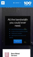 How 100tb.com looks like on a mobile device such as an iPhone.