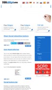 How 100widgets.com looks like on a mobile device such as an iPhone.