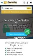 How 101domain.com looks like on a mobile device such as an iPhone.