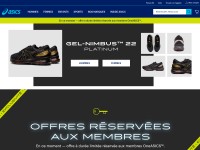 Desktop screenshot for asics.com