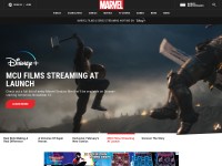 Desktop screenshot for marvel.com