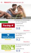 How 10bestesingleboersen.de looks like on a mobile device such as an iPhone.