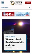How 10news.com looks like on a mobile device such as an iPhone.