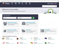 Desktop screenshot for justlanded.com