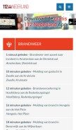 How 112-nederland.nl looks like on a mobile device such as an iPhone.