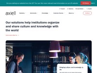 Desktop screenshot for axiell.com