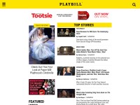 Desktop screenshot for playbill.com