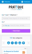How 118000.fr looks like on a mobile device such as an iPhone.