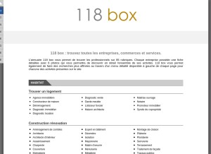 How 118box.com looks like on a tablet such as an iPad.