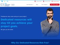 Desktop screenshot for hireindependentdevelopers.com