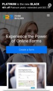How 123formbuilder.com looks like on a mobile device such as an iPhone.