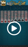 How 123freecell.com looks like on a mobile device such as an iPhone.