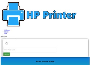 How 123hpcom.de looks like on a tablet such as an iPad.