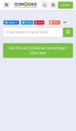 How 123mov.is looks like on a mobile device such as an iPhone.