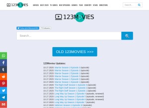 How 123movies.gdn looks like on a tablet such as an iPad.