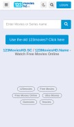 How 123movieshd.cloud looks like on a mobile device such as an iPhone.