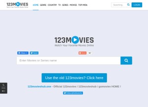 How 123movieshub.sc looks like on a tablet such as an iPad.