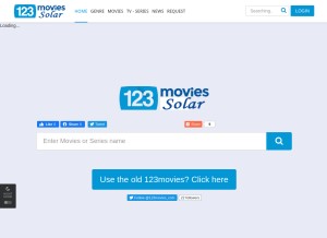 How 123moviessolar.com looks like on a tablet such as an iPad.