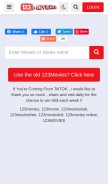 How 123movieweb.com looks like on a mobile device such as an iPhone.
