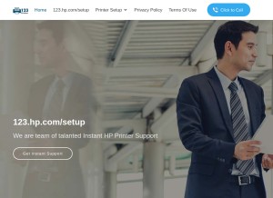 How 123printers-setup.com looks like on a tablet such as an iPad.