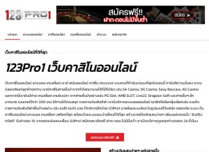 How 123pro1.com looks like on a tablet such as an iPad.