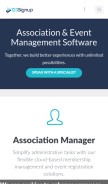 How 123signup.com looks like on a mobile device such as an iPhone.