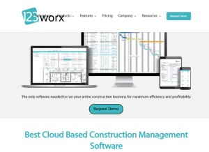 How 123worx.com looks like on a tablet such as an iPad.