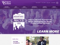 Desktop screenshot for wcu.edu