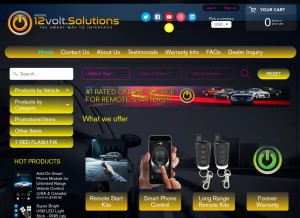 How 12volt.solutions looks like on a tablet such as an iPad.