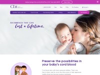 Desktop screenshot for cordblood.com