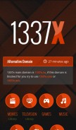 How 1337x.tw looks like on a mobile device such as an iPhone.