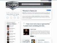Desktop screenshot for quotes.net