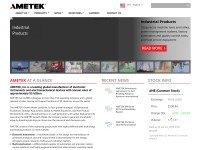 Desktop screenshot for ametek.com