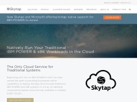 Desktop screenshot for skytap.com