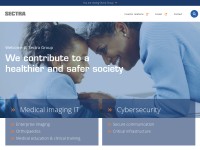 Desktop screenshot for sectra.com