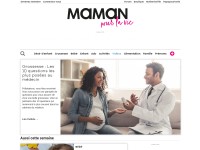 Desktop screenshot for mamanpourlavie.com