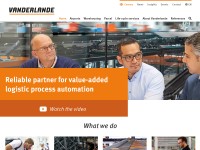 Desktop screenshot for vanderlande.com