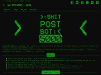 Desktop screenshot for shitpostbot.com