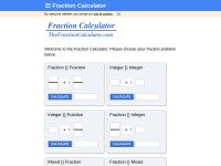 Desktop screenshot for thefractioncalculator.com