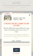 How 177milkstreet.com looks like on a mobile device such as an iPhone.