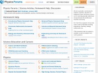 Desktop screenshot for physicsforums.com