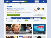 Desktop screenshot for gmx.de