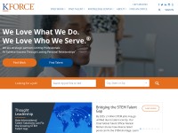 Desktop screenshot for kforce.com