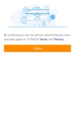 How 17track.net looks like on a mobile device such as an iPhone.