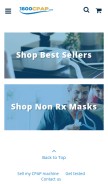 How 1800cpap.com looks like on a mobile device such as an iPhone.